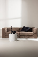 Lumi 3 - Sitzer Sofa - braun/Polyester - Leinen - 3 - Sitzer Sofas - ALVAHOME