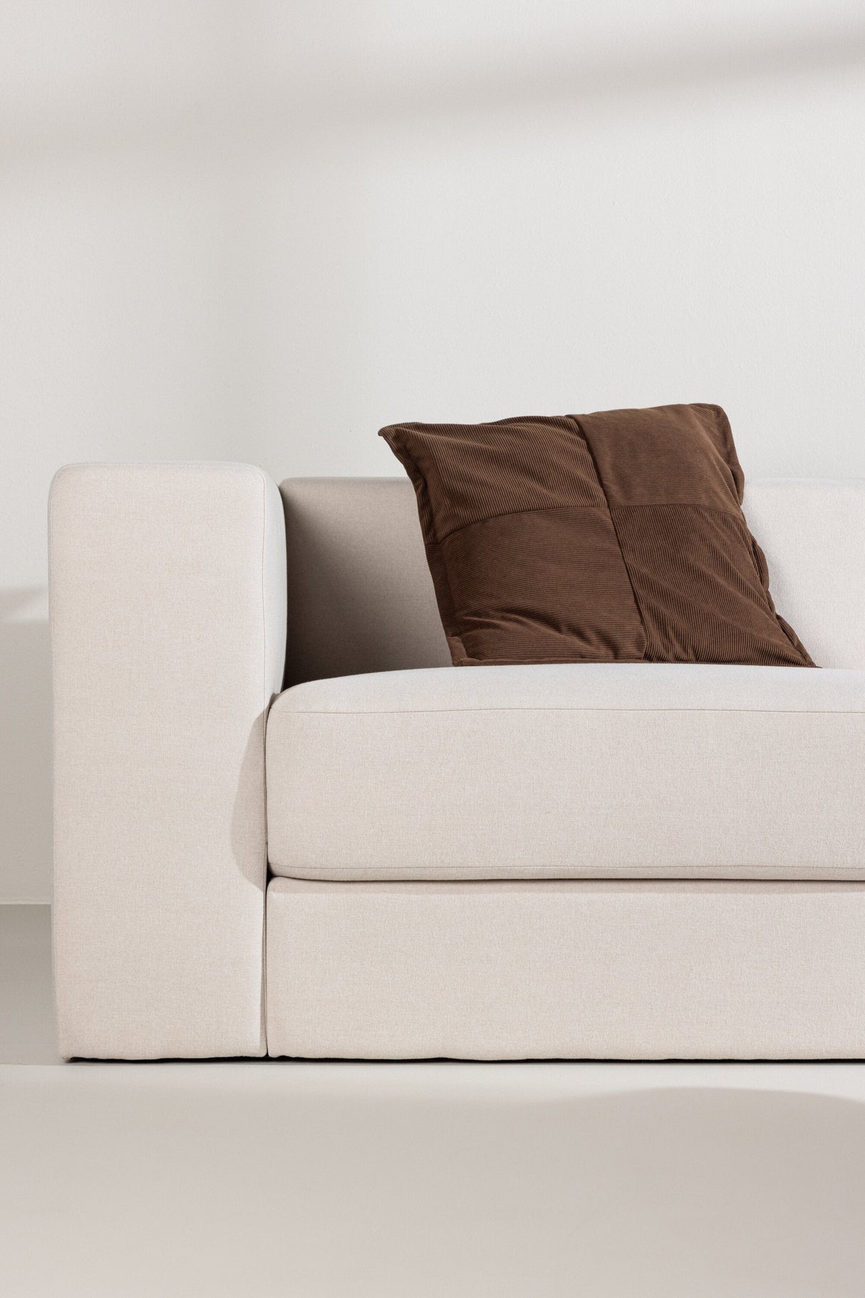 Lumi 3 - Sitzer Sofa - weiß/Polyester - Leinen - 3 - Sitzer Sofas - ALVAHOME