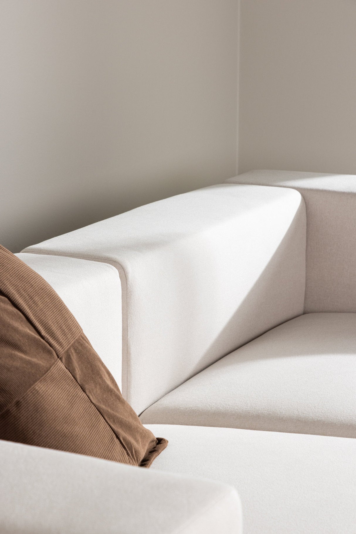 Lumi 3 - Sitzer Sofa - weiß/Polyester - Leinen - 3 - Sitzer Sofas - ALVAHOME