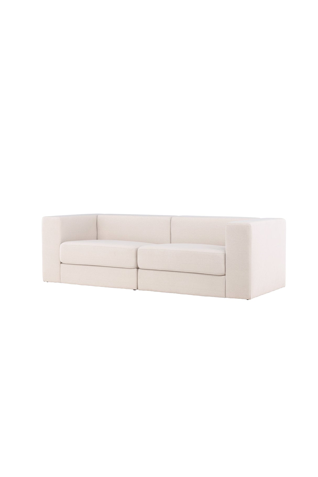 Lumi 3 - Sitzer Sofa - weiß/Polyester - Leinen - 3 - Sitzer Sofas - ALVAHOME
