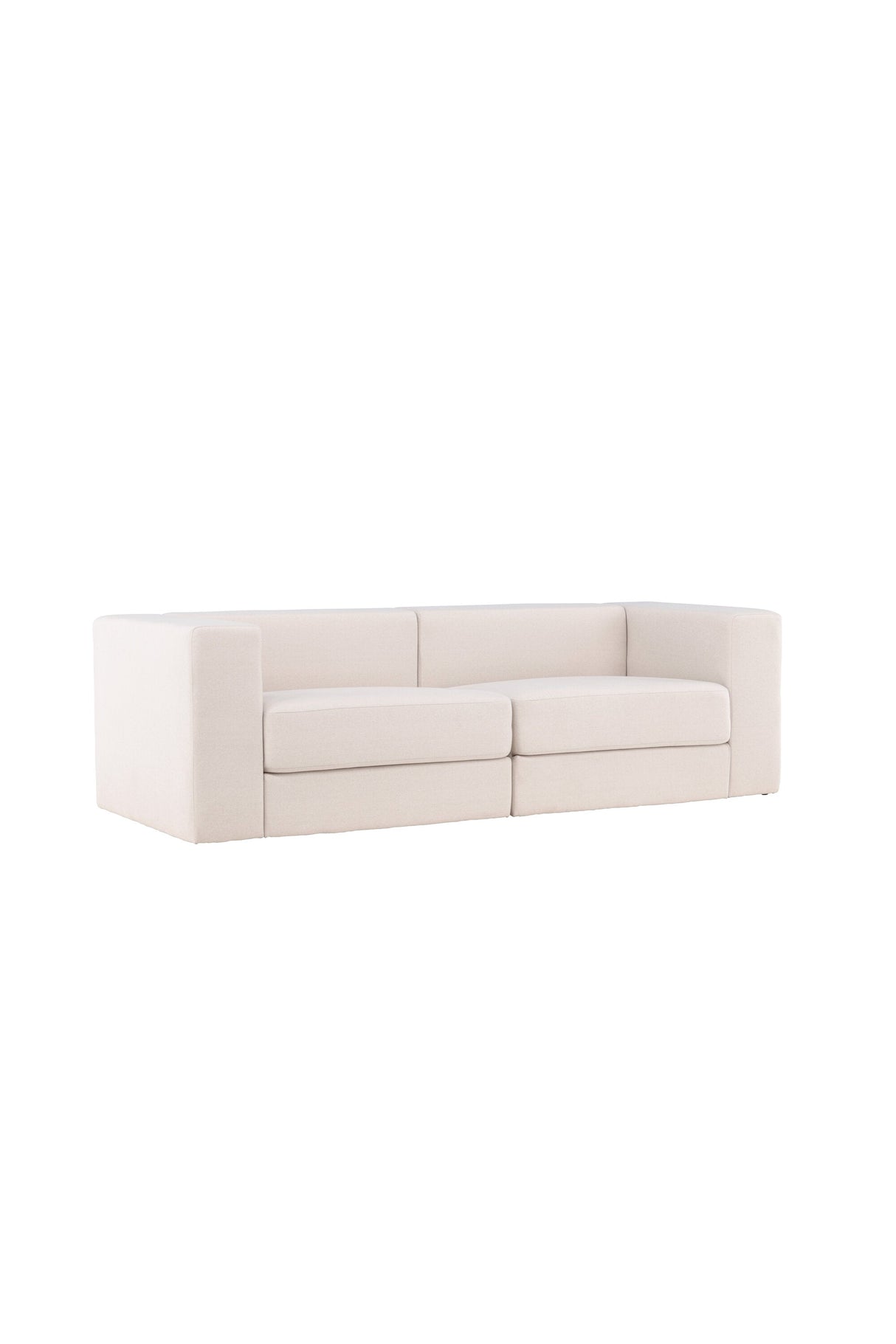 Lumi 3 - Sitzer Sofa - weiß/Polyester - Leinen - 3 - Sitzer Sofas - ALVAHOME