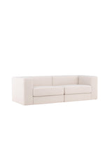 Lumi 3 - Sitzer Sofa - weiß/Polyester - Leinen - 3 - Sitzer Sofas - ALVAHOME
