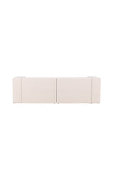 Lumi 3 - Sitzer Sofa - weiß/Polyester - Leinen - 3 - Sitzer Sofas - ALVAHOME