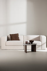 Lumi 3 - Sitzer Sofa - weiß/Polyester - Leinen - 3 - Sitzer Sofas - ALVAHOME