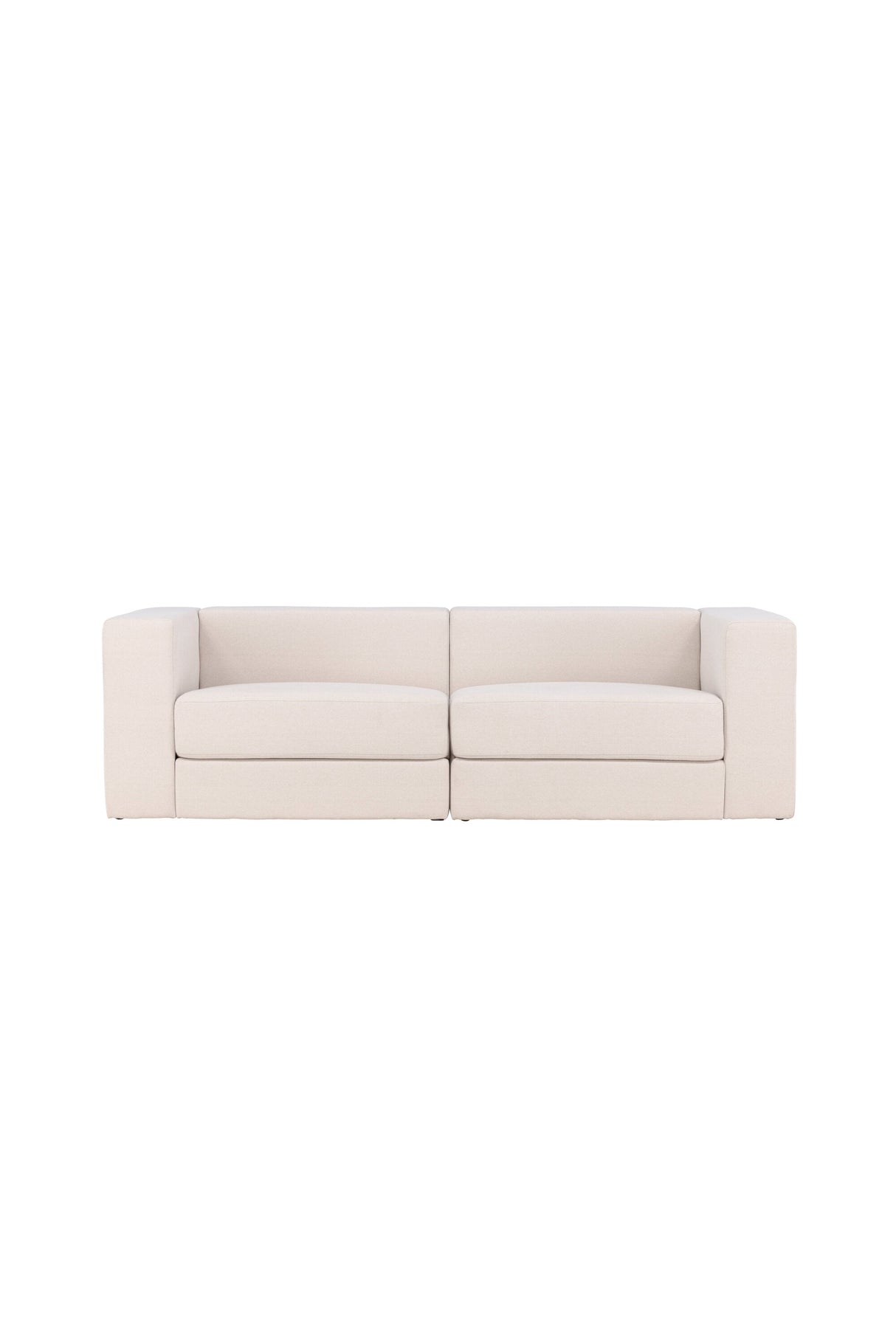 Lumi 3 - Sitzer Sofa - weiß/Polyester - Leinen - 3 - Sitzer Sofas - ALVAHOME