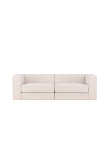 Lumi 3 - Sitzer Sofa - weiß/Polyester - Leinen - 3 - Sitzer Sofas - ALVAHOME