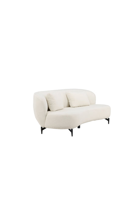 Luna 3 - Sitzer Sofa - weiß/Bouclé - 3 - Sitzer Sofas - ALVAHOME