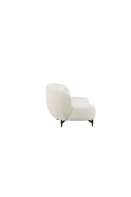 Luna 3 - Sitzer Sofa - weiß/Bouclé - 3 - Sitzer Sofas - ALVAHOME