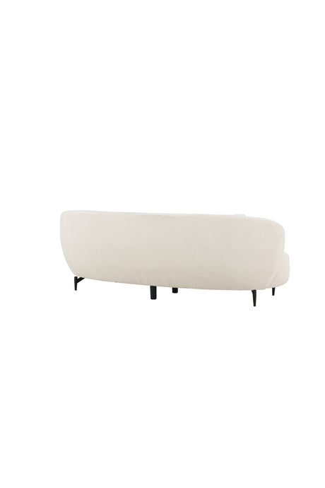 Luna 3 - Sitzer Sofa - weiß/Bouclé - 3 - Sitzer Sofas - ALVAHOME