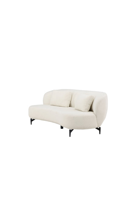 Luna 3 - Sitzer Sofa - weiß/Bouclé - 3 - Sitzer Sofas - ALVAHOME