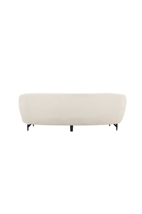 Luna 3 - Sitzer Sofa - weiß/Bouclé - 3 - Sitzer Sofas - ALVAHOME