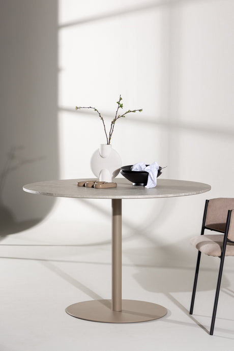 Lycke runder Esstisch - beige/MDF - Runde Esstische - ALVAHOME