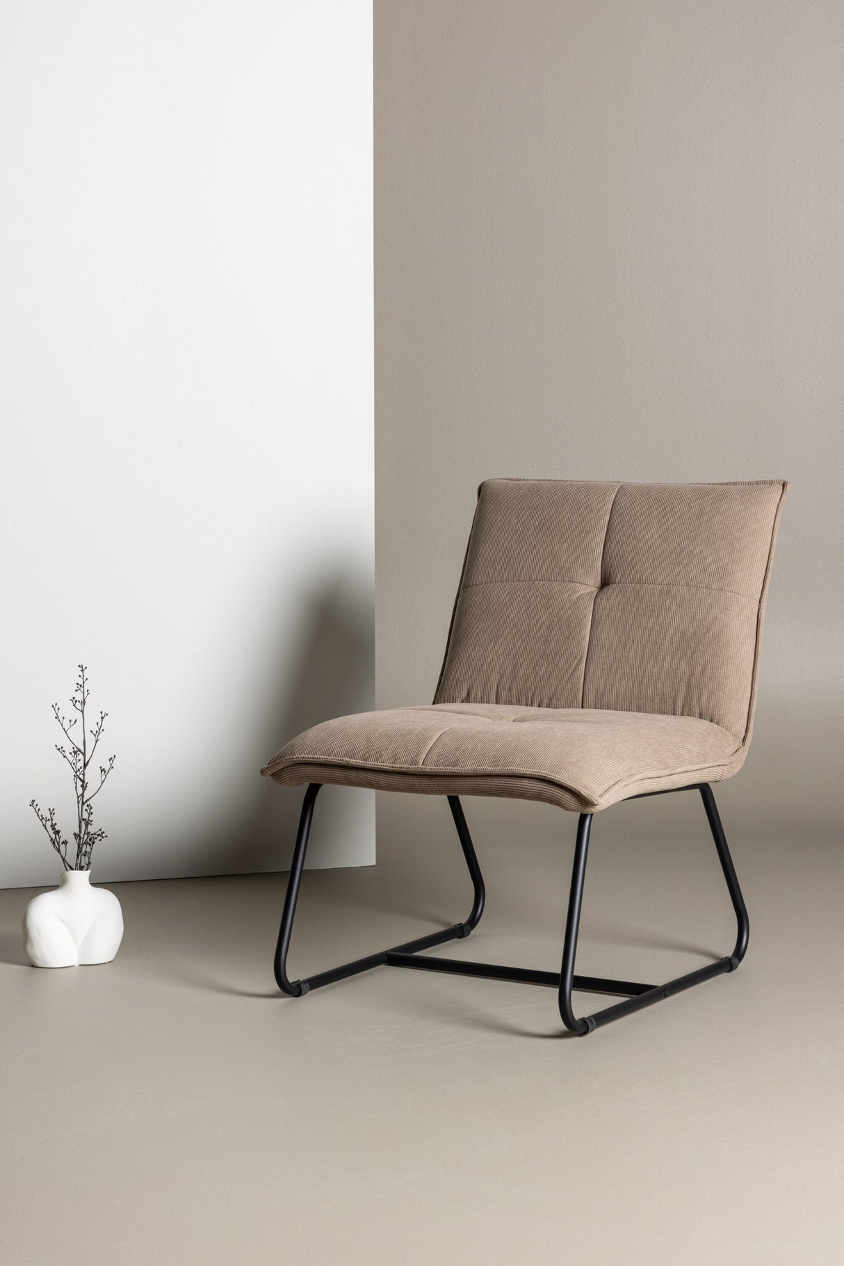 Madison Lounge - Stuhl - braun/Polyester - Lounge - Stühle - ALVAHOME