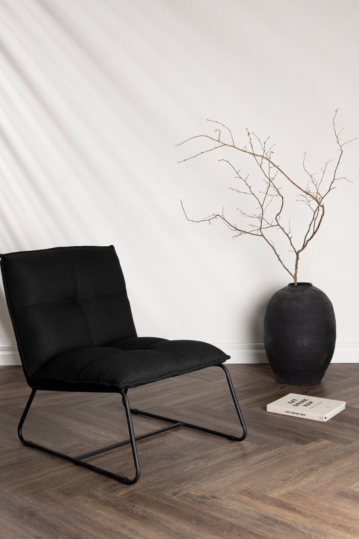 Madison Lounge - Stuhl - schwarz/Stahl - Lounge - Stühle - ALVAHOME