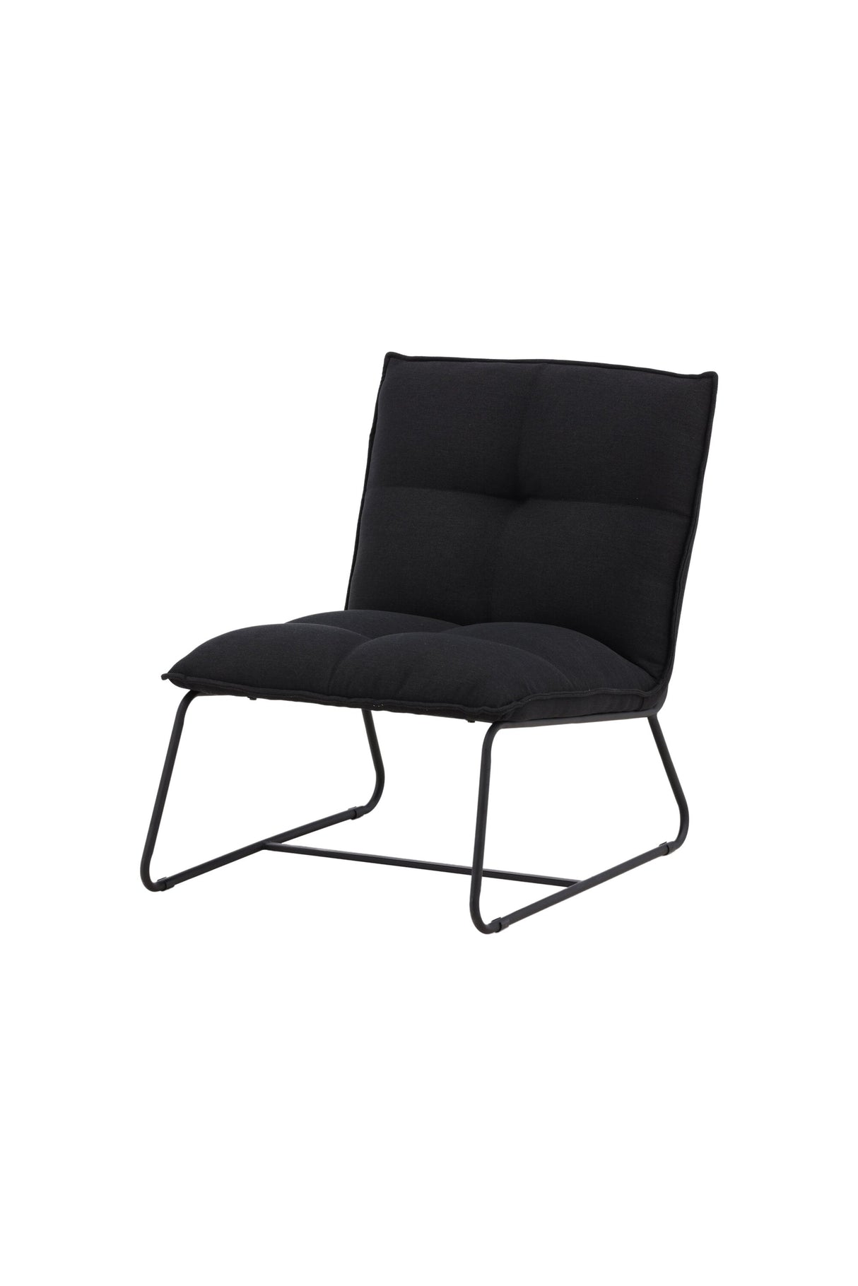 Madison Lounge - Stuhl - schwarz/Stahl - Lounge - Stühle - ALVAHOME