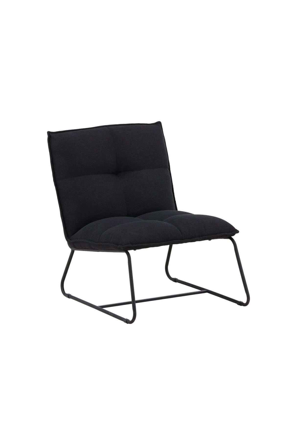 Madison Lounge - Stuhl - schwarz/Stahl - Lounge - Stühle - ALVAHOME