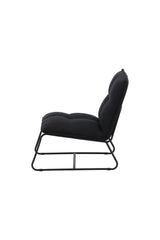 Madison Lounge - Stuhl - schwarz/Stahl - Lounge - Stühle - ALVAHOME