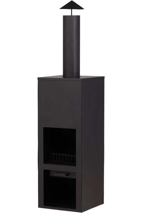 Makarima Feuerkorb - schwarz/Stahl - Feuerkörbe - ALVAHOME