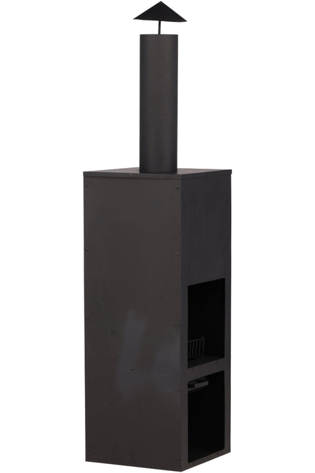 Makarima Feuerkorb - schwarz/Stahl - Feuerkörbe - ALVAHOME