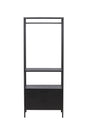 Malibu Kleiderständer - schwarz/Stahl - Kleiderständer - ALVAHOME