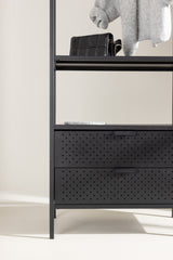 Malibu Kleiderständer - schwarz/Stahl - Kleiderständer - ALVAHOME