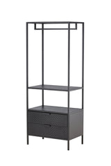Malibu Kleiderständer - schwarz/Stahl - Kleiderständer - ALVAHOME
