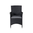 Malin Outdoor - Essstuhl - schwarz/Weidengeflecht - Outdoor - Essstühle - ALVAHOME