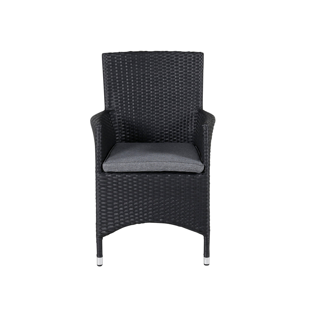 Malin Outdoor - Essstuhl - schwarz/Weidengeflecht - Outdoor - Essstühle - ALVAHOME