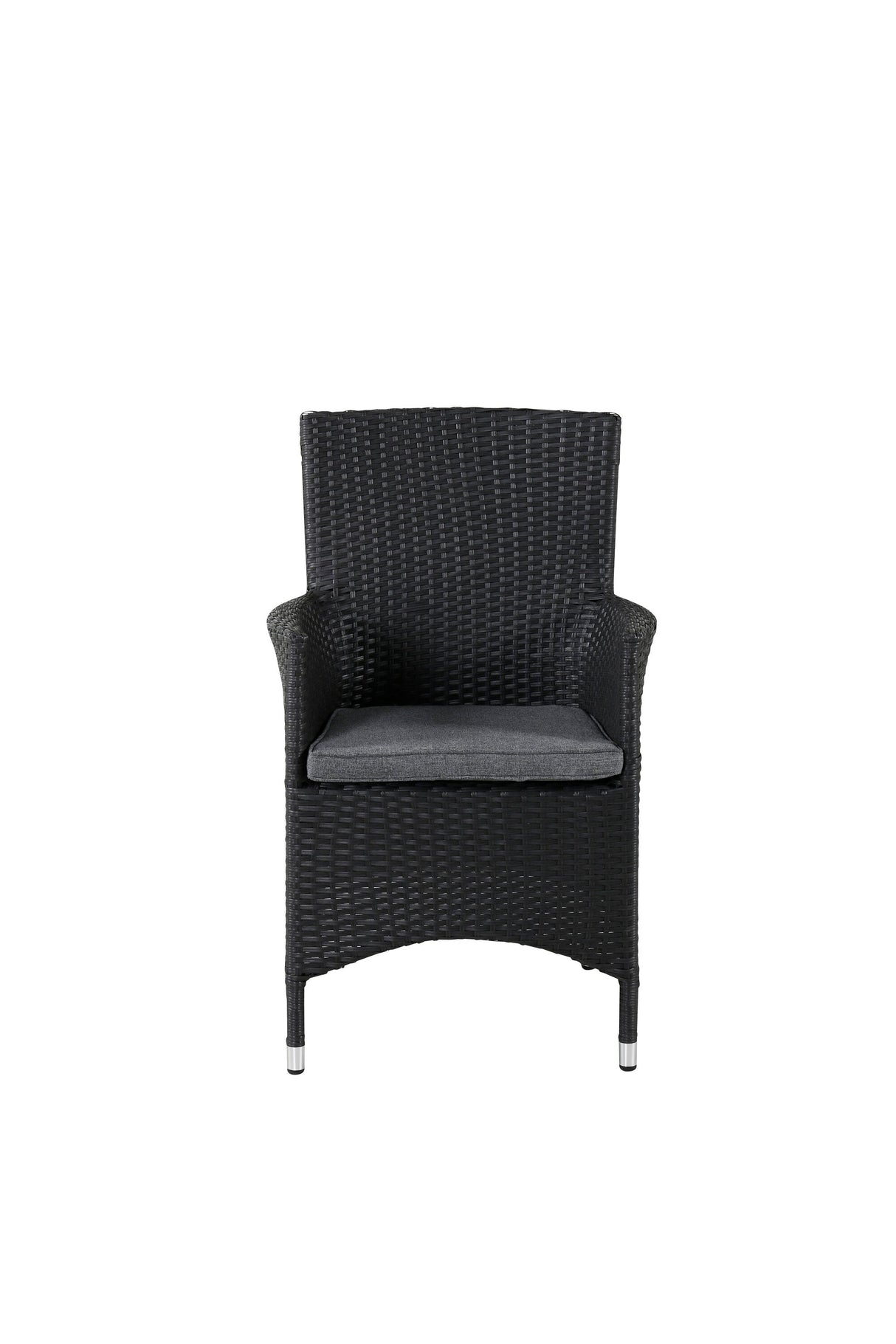 Malin Outdoor - Essstuhl - schwarz/Weidengeflecht - Outdoor - Essstühle - ALVAHOME