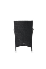 Malin Outdoor - Essstuhl - schwarz/Weidengeflecht - Outdoor - Essstühle - ALVAHOME
