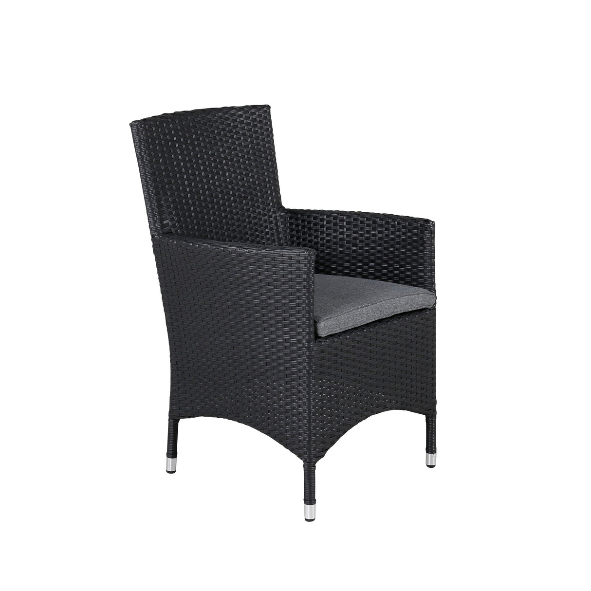 Malin Outdoor - Essstuhl - schwarz/Weidengeflecht - Outdoor - Essstühle - ALVAHOME
