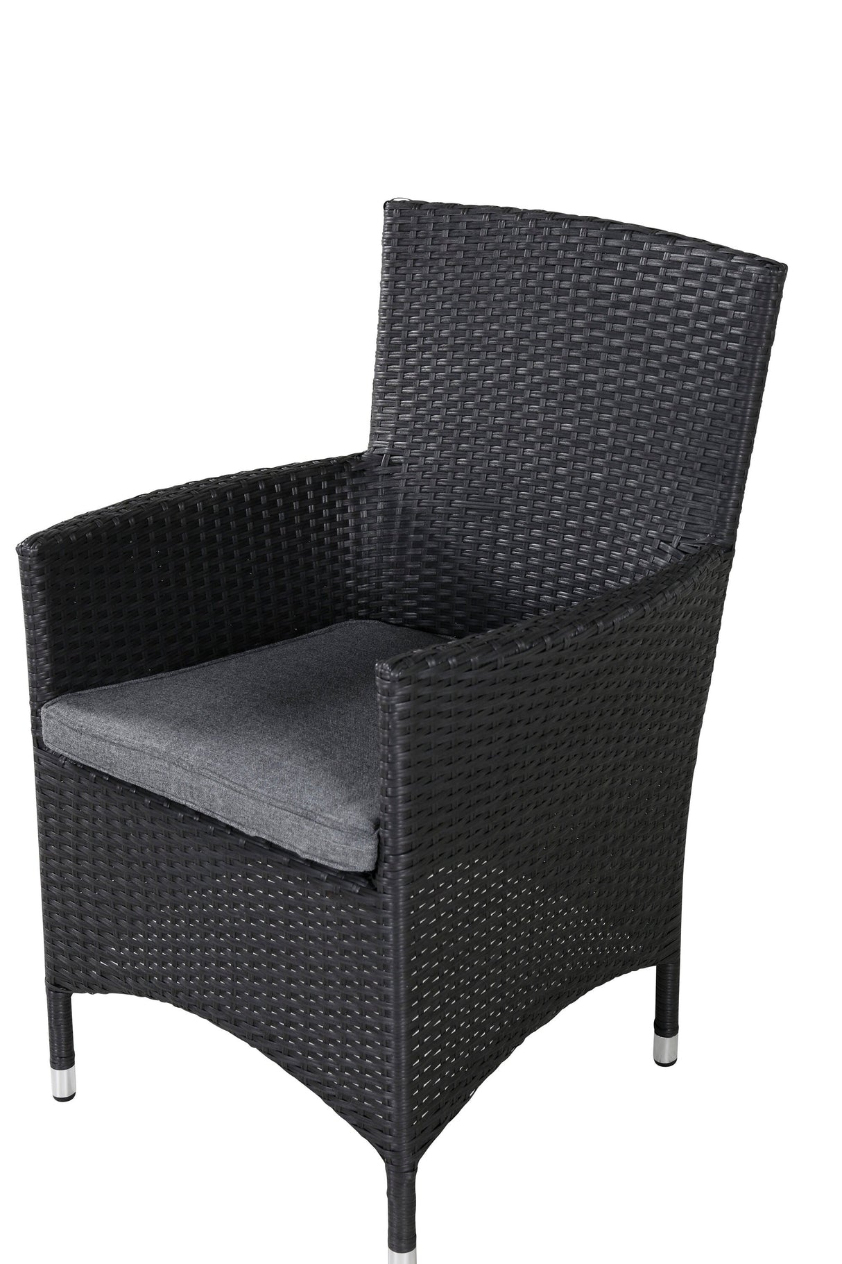 Malin Outdoor - Essstuhl - schwarz/Weidengeflecht - Outdoor - Essstühle - ALVAHOME