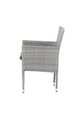 Malina Outdoor - Essstuhl - grau/Weidengeflecht - Outdoor - Essstühle - ALVAHOME