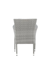 Malina Outdoor - Essstuhl - grau/Weidengeflecht - Outdoor - Essstühle - ALVAHOME