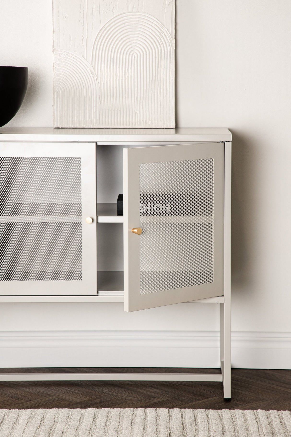 Malla Schrank - beige/Stahl - Schränke - ALVAHOME