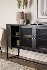Malla Schrank - schwarz/Stahl - Schränke - ALVAHOME