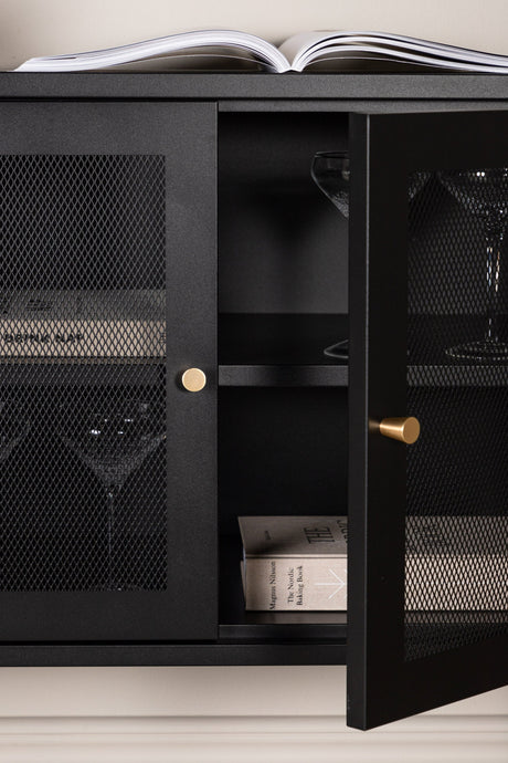 Malla Schrank - schwarz/Stahl - Schränke - ALVAHOME