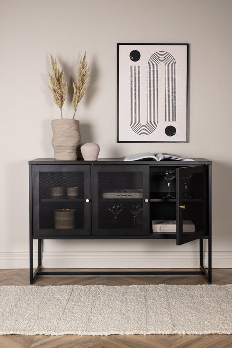 Malla Schrank - schwarz/Stahl - Schränke - ALVAHOME