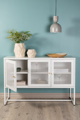 Malla Schrank - weiß/Stahl - Schränke - ALVAHOME