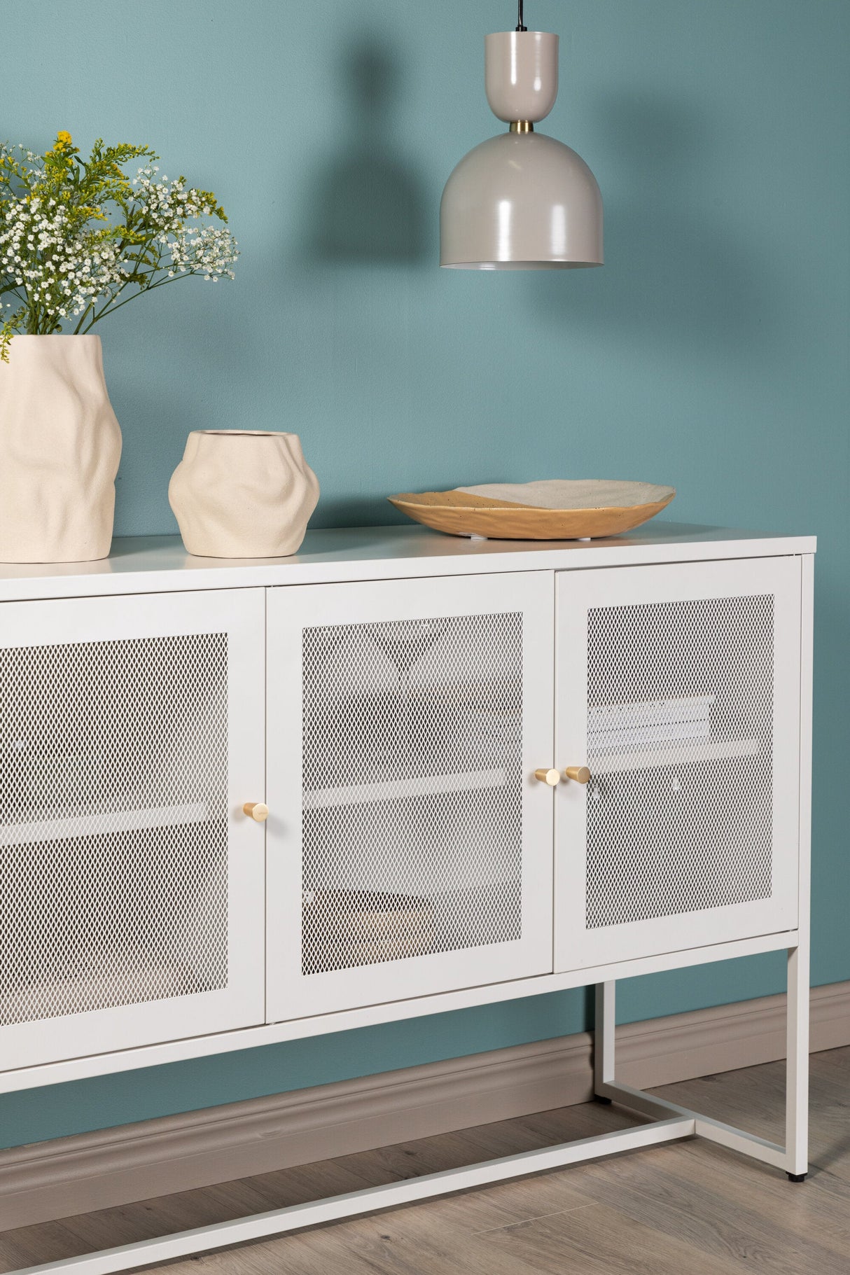 Malla Schrank - weiß/Stahl - Schränke - ALVAHOME