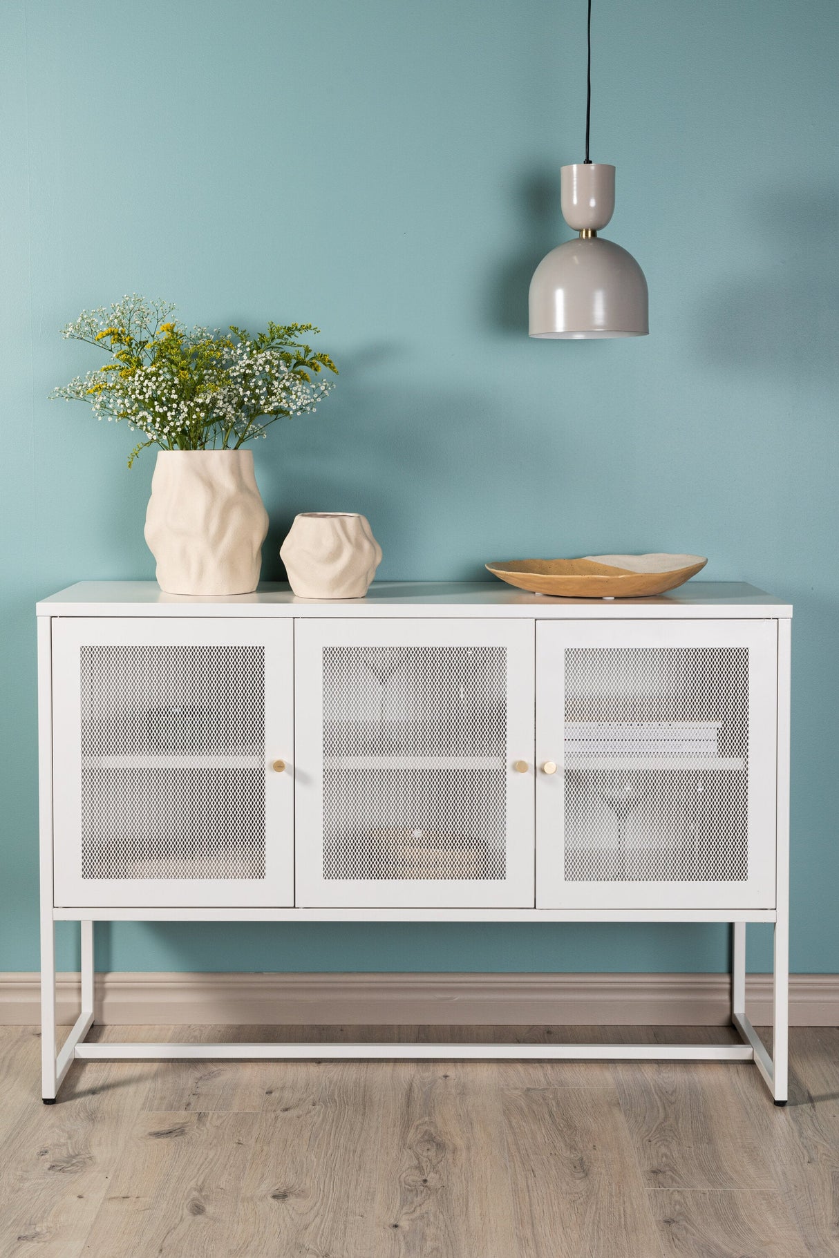 Malla Schrank - weiß/Stahl - Schränke - ALVAHOME