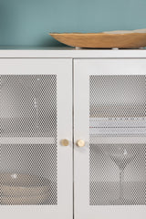 Malla Schrank - weiß/Stahl - Schränke - ALVAHOME