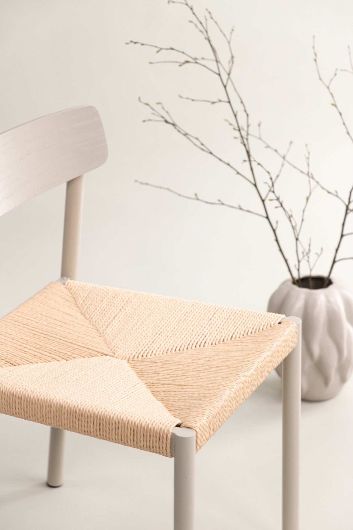 Malmön Esszimmerstuhl - greige/Stahl - Essstühle - ALVAHOME