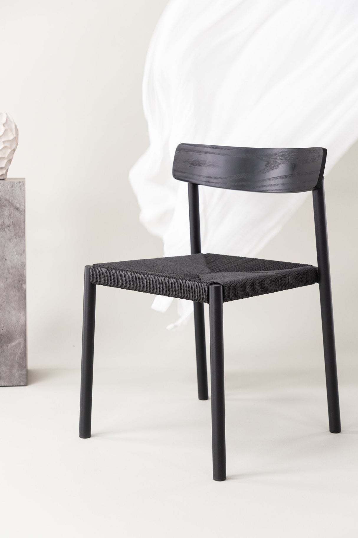 Malmön Esszimmerstuhl - schwarz/Stahl - Essstühle - ALVAHOME