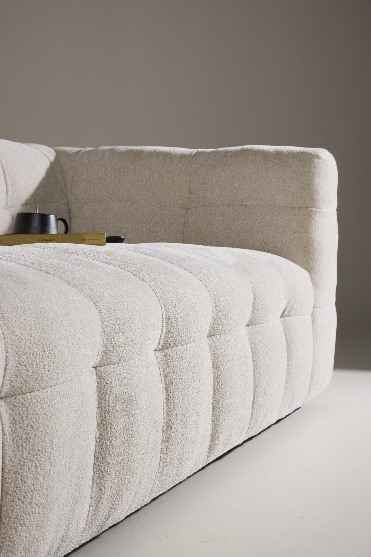 Malou 3 - Sitzer Sofa - beige/Polyester - 3 - Sitzer Sofas - ALVAHOME