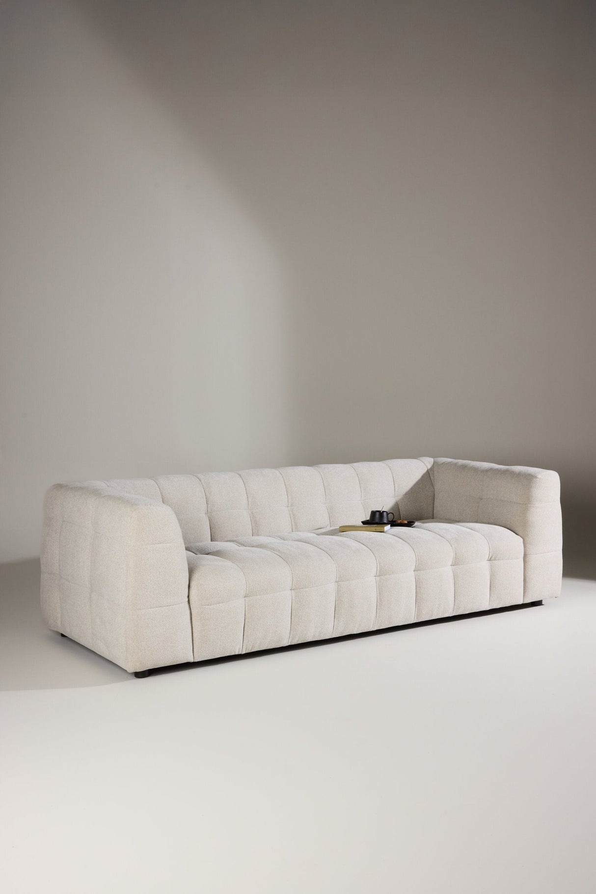 Malou 3 - Sitzer Sofa - beige/Polyester - 3 - Sitzer Sofas - ALVAHOME