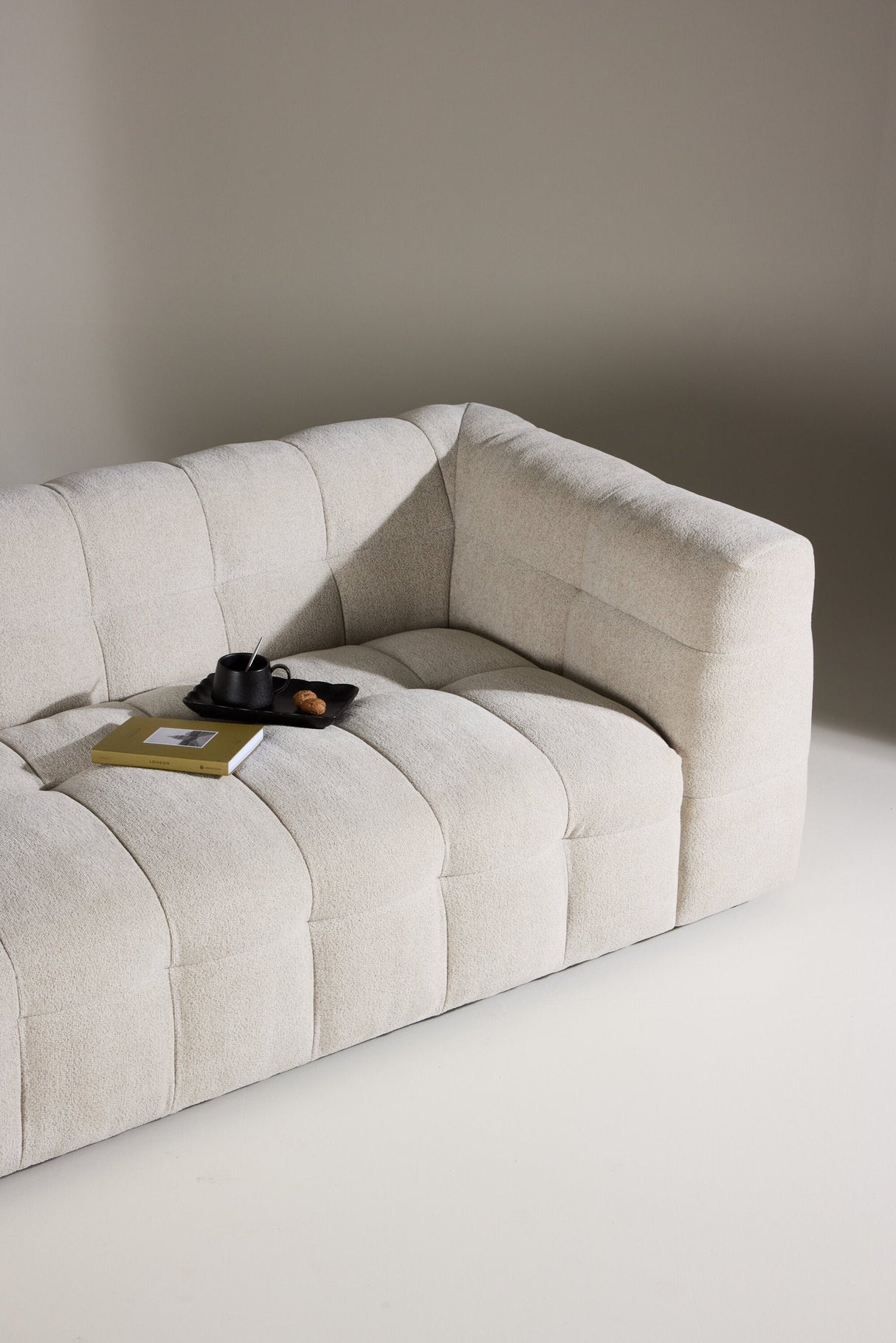 Malou 3 - Sitzer Sofa - beige/Polyester - 3 - Sitzer Sofas - ALVAHOME