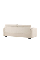 Malva 3 - Sitzer Sofa - beige/Polyester - 3 - Sitzer Sofas - ALVAHOME