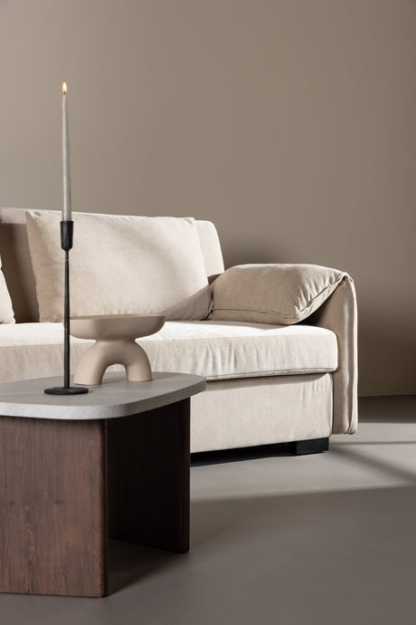 Malva 3 - Sitzer Sofa - beige/Polyester - 3 - Sitzer Sofas - ALVAHOME