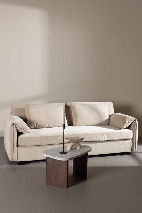 Malva 3 - Sitzer Sofa - beige/Polyester - 3 - Sitzer Sofas - ALVAHOME